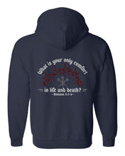 Load image into Gallery viewer, Zip up hoodie - Life &amp; Death - Zip Hoodie - The Reformed Sage - #reformed# - #reformed_gifts# - #christian_gifts#
