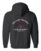 Load image into Gallery viewer, Zip up hoodie - Life &amp; Death - Zip Hoodie - The Reformed Sage - #reformed# - #reformed_gifts# - #christian_gifts#
