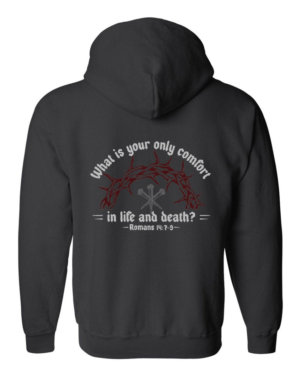 Zip up hoodie - Life & Death - Zip Hoodie - The Reformed Sage - #reformed# - #reformed_gifts# - #christian_gifts#