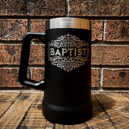 24oz Stein - London Baptist Confession - 24oz Stein - The Reformed Sage - #reformed# - #reformed_gifts# - #christian_gifts#