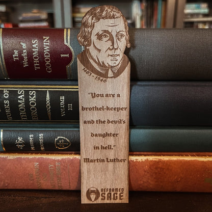 CHRISTIAN BOOKMARKS - Luther's Wit - The Reformed Sage - #reformed# - #reformed_gifts# - #christian_gifts#