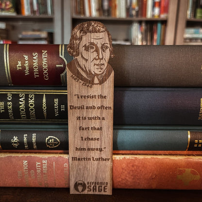 CHRISTIAN BOOKMARKS - Luther's Wit - The Reformed Sage - #reformed# - #reformed_gifts# - #christian_gifts#