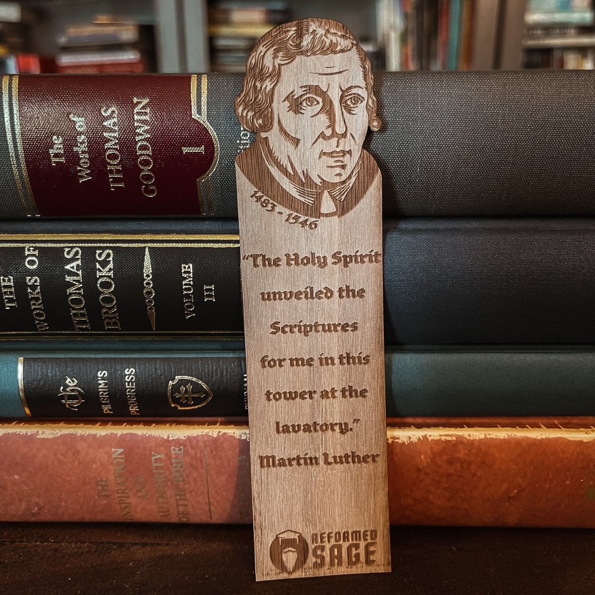 CHRISTIAN BOOKMARKS - Luther's Wit - The Reformed Sage - #reformed# - #reformed_gifts# - #christian_gifts#