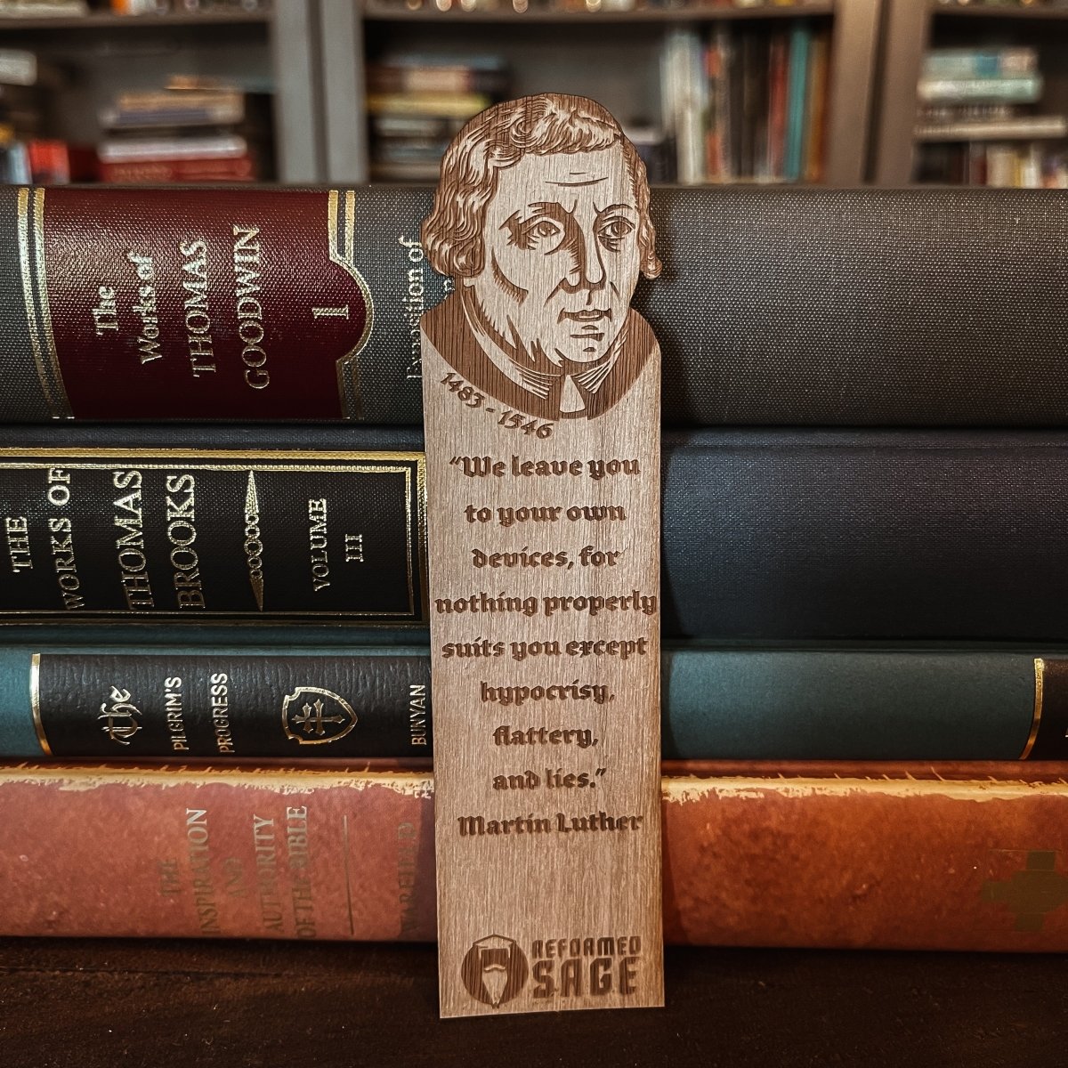 CHRISTIAN BOOKMARKS - Luther's Wit - The Reformed Sage - #reformed# - #reformed_gifts# - #christian_gifts#