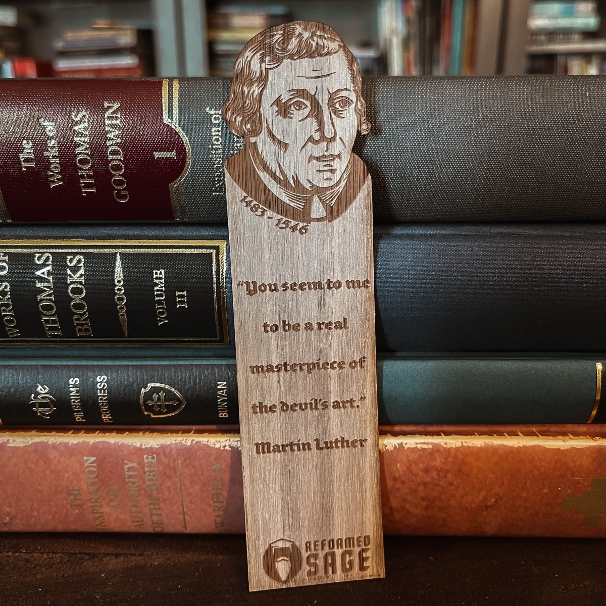 CHRISTIAN BOOKMARKS - Luther's Wit - The Reformed Sage - #reformed# - #reformed_gifts# - #christian_gifts#