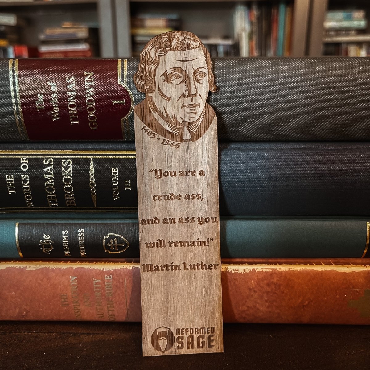 CHRISTIAN BOOKMARKS - Luther's Wit - The Reformed Sage - #reformed# - #reformed_gifts# - #christian_gifts#