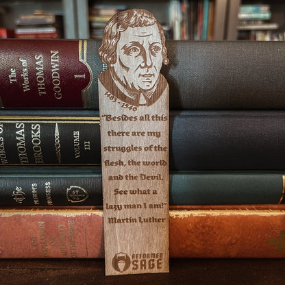 CHRISTIAN BOOKMARKS - Luther's Wit - The Reformed Sage - #reformed# - #reformed_gifts# - #christian_gifts#