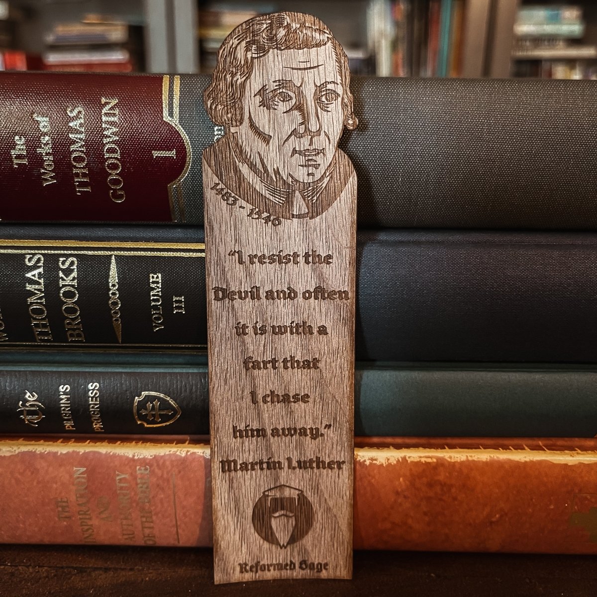 CHRISTIAN BOOKMARKS - Luther's Wit - The Reformed Sage - #reformed# - #reformed_gifts# - #christian_gifts#