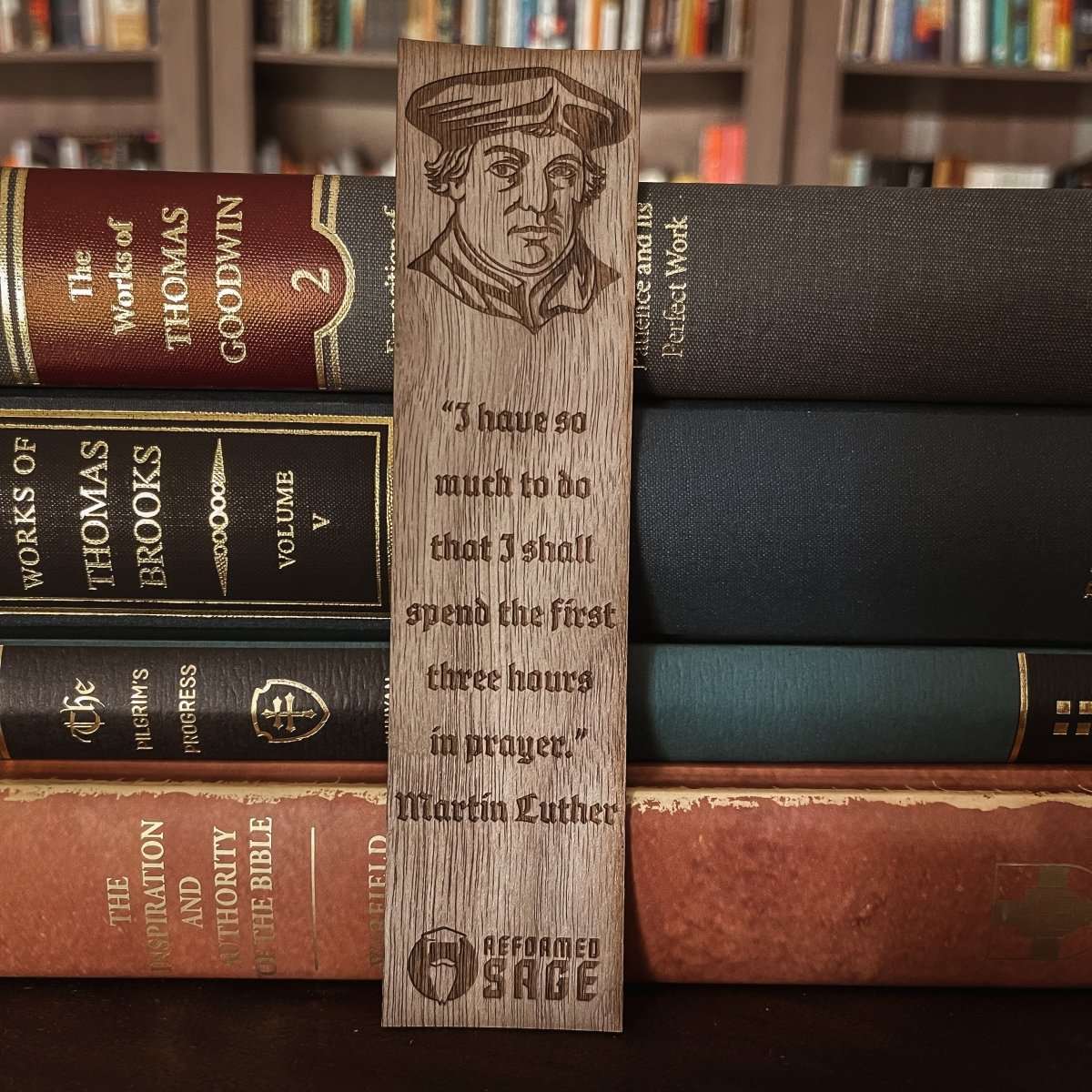 CHRISTIAN BOOKMARKS - Martin Luther - Bookmark - The Reformed Sage - #reformed# - #reformed_gifts# - #christian_gifts#