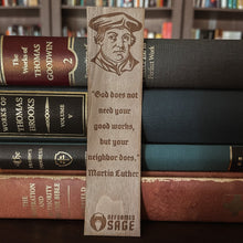 Load image into Gallery viewer, CHRISTIAN BOOKMARKS - Martin Luther - Bookmark - The Reformed Sage - #reformed# - #reformed_gifts# - #christian_gifts#
