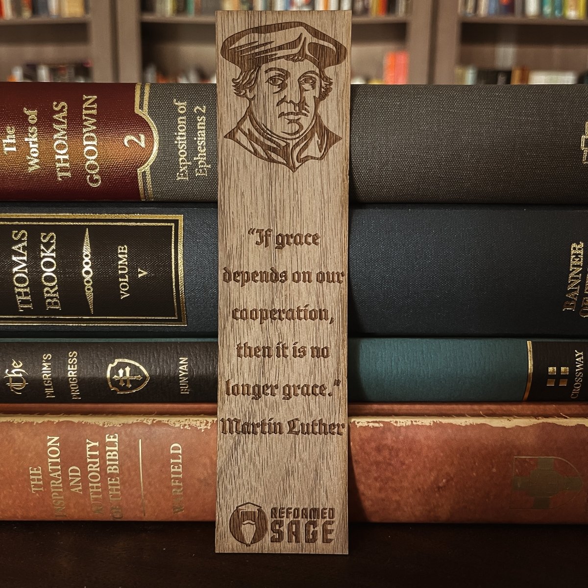 CHRISTIAN BOOKMARKS - Martin Luther - Bookmark - The Reformed Sage - #reformed# - #reformed_gifts# - #christian_gifts#