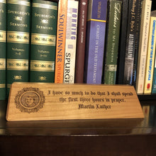 Load image into Gallery viewer, desk plaque - Martin Luther - Desk plaque - The Reformed Sage - #reformed# - #reformed_gifts# - #christian_gifts#
