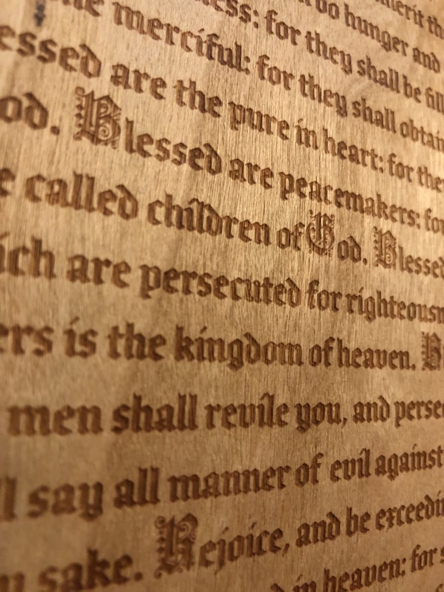 Illuminated Manuscript - Matthew 5 - Illuminated Manuscript - The Reformed Sage - #reformed# - #reformed_gifts# - #christian_gifts#