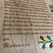 Load image into Gallery viewer, Illuminated Manuscript - Matthew 5 - Illuminated Manuscript - The Reformed Sage - #reformed# - #reformed_gifts# - #christian_gifts#
