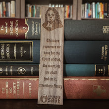 Load image into Gallery viewer, CHRISTIAN BOOKMARKS - Matthew Henry - Bookmark - The Reformed Sage - #reformed# - #reformed_gifts# - #christian_gifts#
