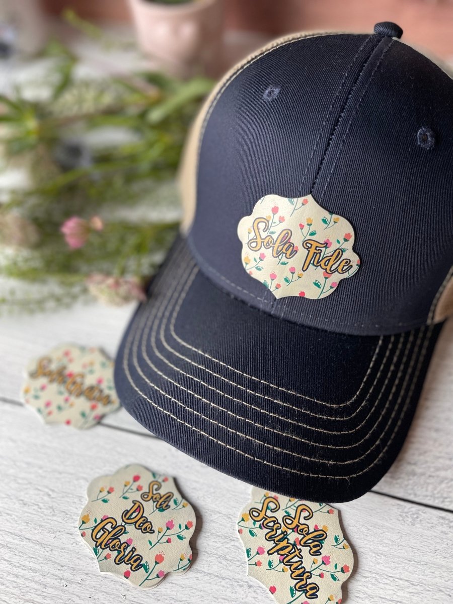 Hat - Navy - Patch Hat - The Reformed Sage - #reformed# - #reformed_gifts# - #christian_gifts#