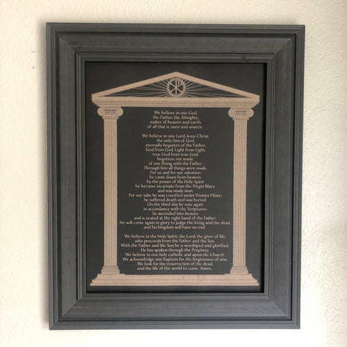 Wall art - Nicene Creed - Wall Art - The Reformed Sage - #reformed# - #reformed_gifts# - #christian_gifts#