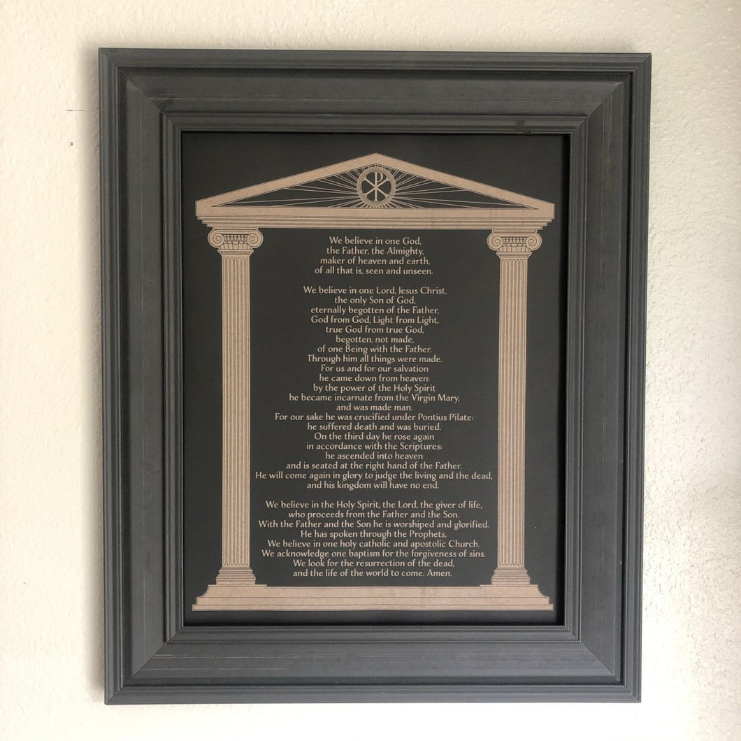 Wall art - Nicene Creed - Wall Art - The Reformed Sage - #reformed# - #reformed_gifts# - #christian_gifts#