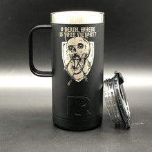 Load image into Gallery viewer, 16oz tumbler - O DEATH - 16oz - The Reformed Sage - #reformed# - #reformed_gifts# - #christian_gifts#

