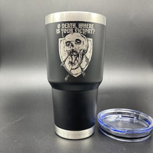 Load image into Gallery viewer, 30oz Tumbler - O DEATH - 30oz - The Reformed Sage - #reformed# - #reformed_gifts# - #christian_gifts#
