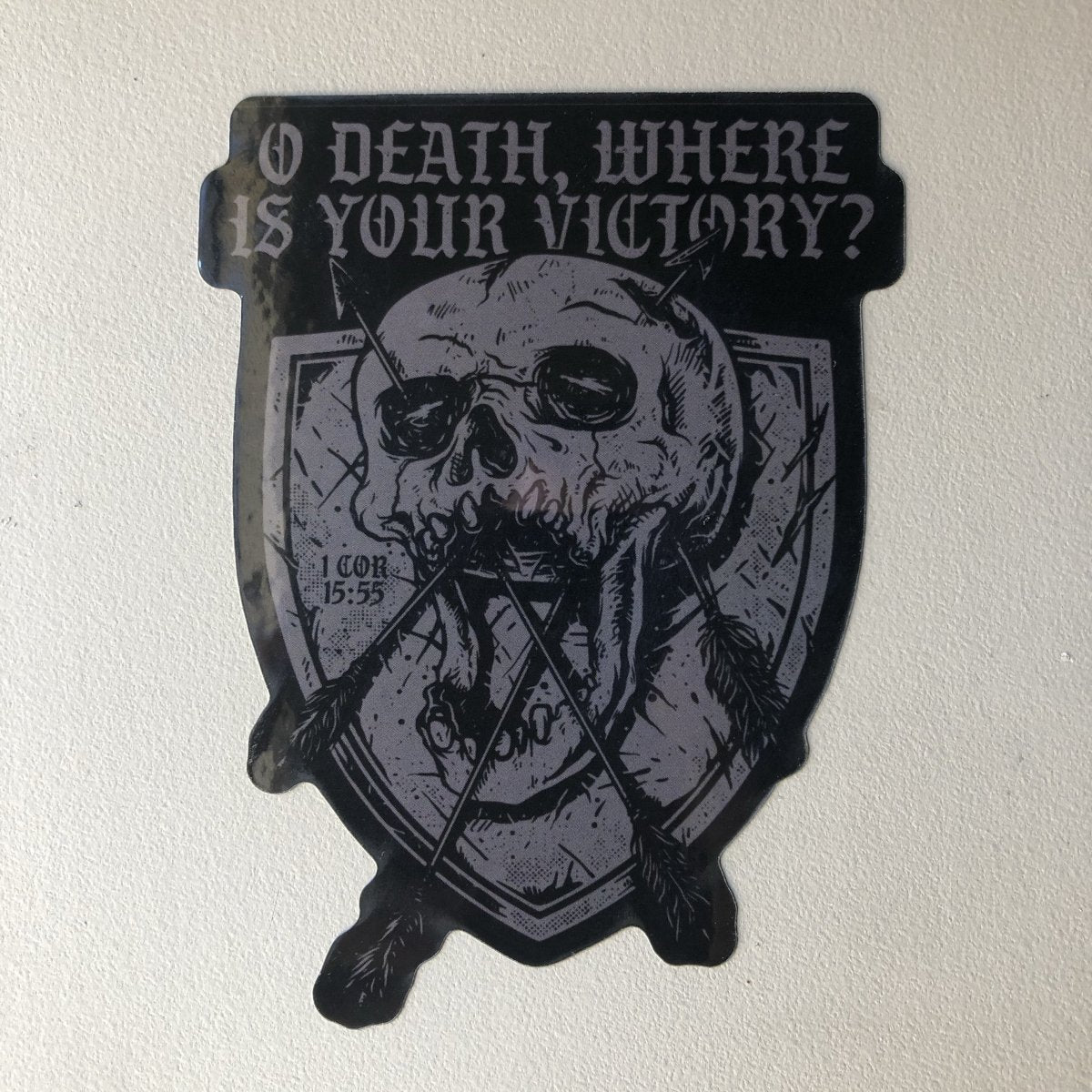 Decal - O Death - Decal - The Reformed Sage - reformed - reformed_gifts - christian_gifts