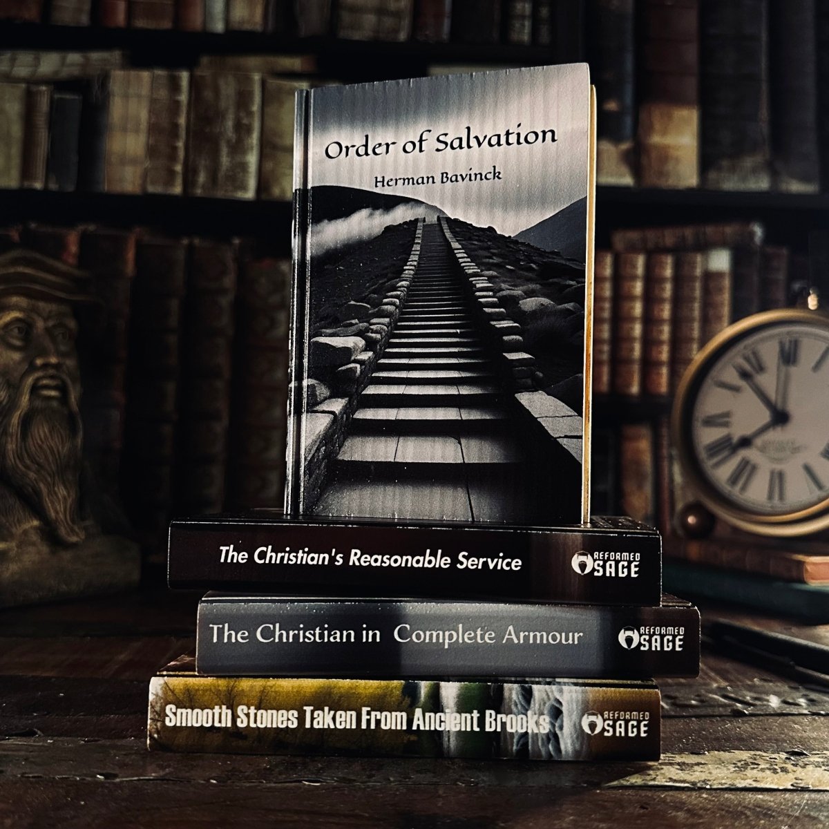 BookCoasterSRS - Order of Salvation - Book Coaster - The Reformed Sage - #reformed# - #reformed_gifts# - #christian_gifts#