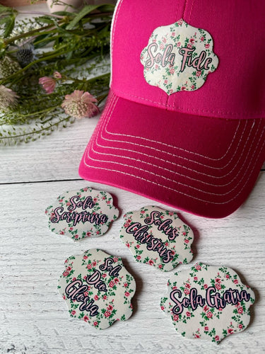 Hat - Pink - Patch Hat - The Reformed Sage - #reformed# - #reformed_gifts# - #christian_gifts#