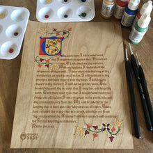 Load image into Gallery viewer, Illuminated Manuscript - Psalm 119 - Illuminated Manuscript - The Reformed Sage - #reformed# - #reformed_gifts# - #christian_gifts#
