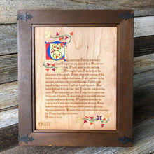 Load image into Gallery viewer, Illuminated Manuscript - Psalm 119 - Illuminated Manuscript - The Reformed Sage - #reformed# - #reformed_gifts# - #christian_gifts#
