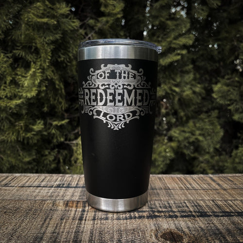 20oz tumbler - Redeemed of the Lord 20oz - The Reformed Sage - #reformed# - #reformed_gifts# - #christian_gifts#