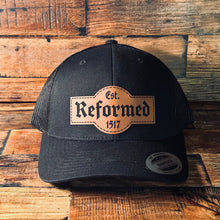 Load image into Gallery viewer, Hat - Reformed Est. 1517 - Patch Hat - The Reformed Sage - #reformed# - #reformed_gifts# - #christian_gifts#
