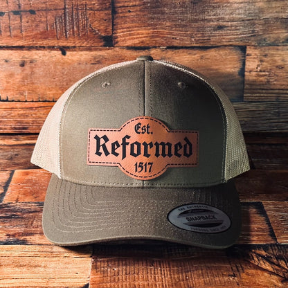 Hat - Reformed Est. 1517 - Patch Hat - The Reformed Sage - #reformed# - #reformed_gifts# - #christian_gifts#