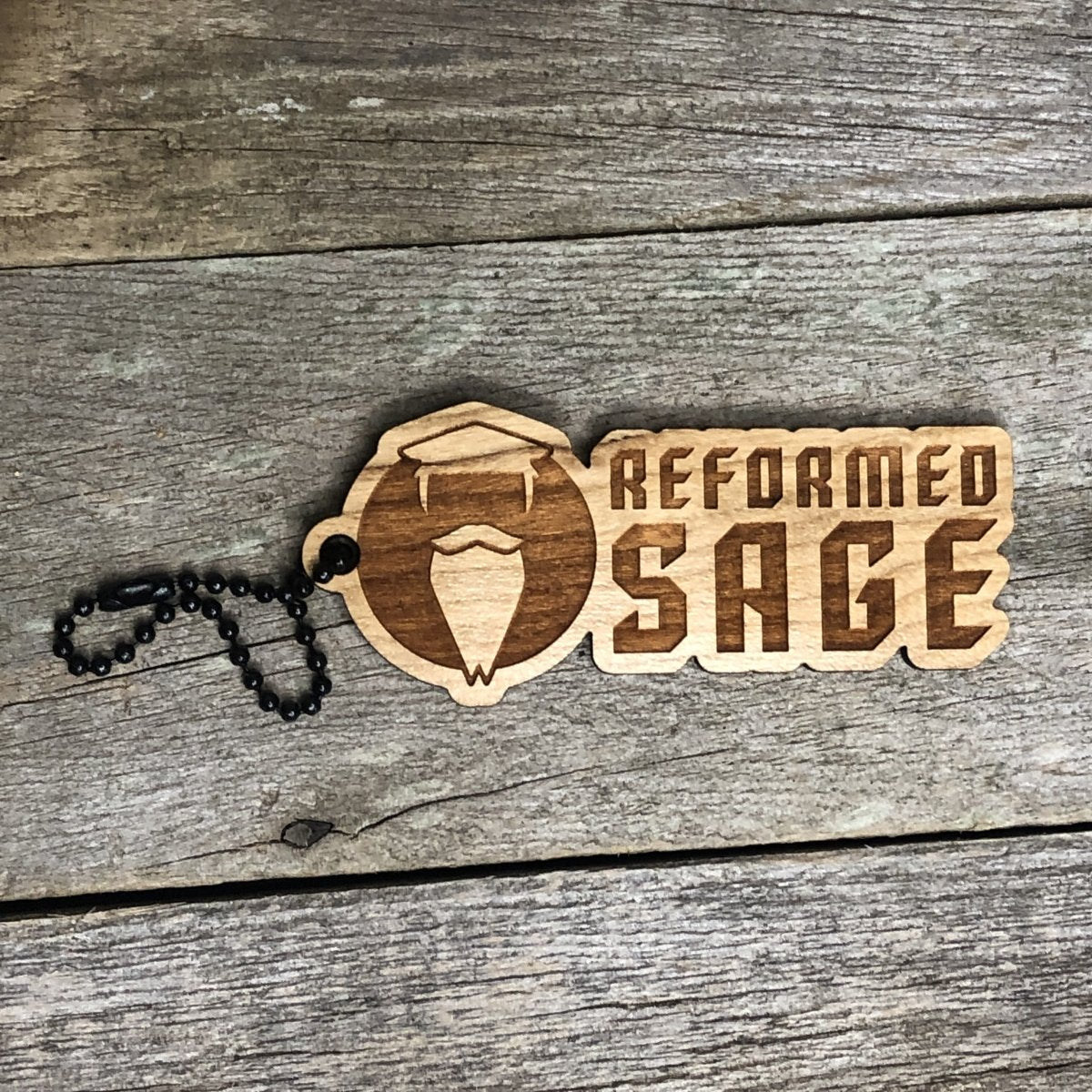 Keyring - Reformed Sage Logo - Keychain - The Reformed Sage - #reformed# - #reformed_gifts# - #christian_gifts#