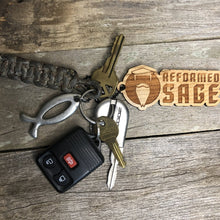 Load image into Gallery viewer, Keyring - Reformed Sage Logo - Keychain - The Reformed Sage - #reformed# - #reformed_gifts# - #christian_gifts#
