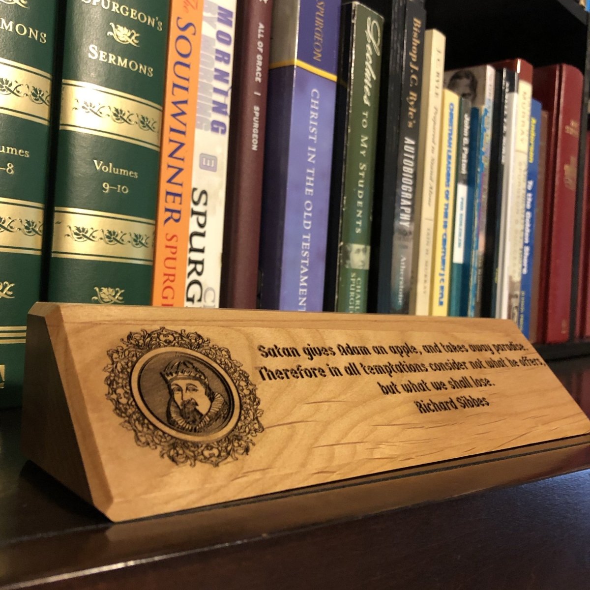 desk plaque - Richard Sibbes - Desk plaque - The Reformed Sage - #reformed# - #reformed_gifts# - #christian_gifts#