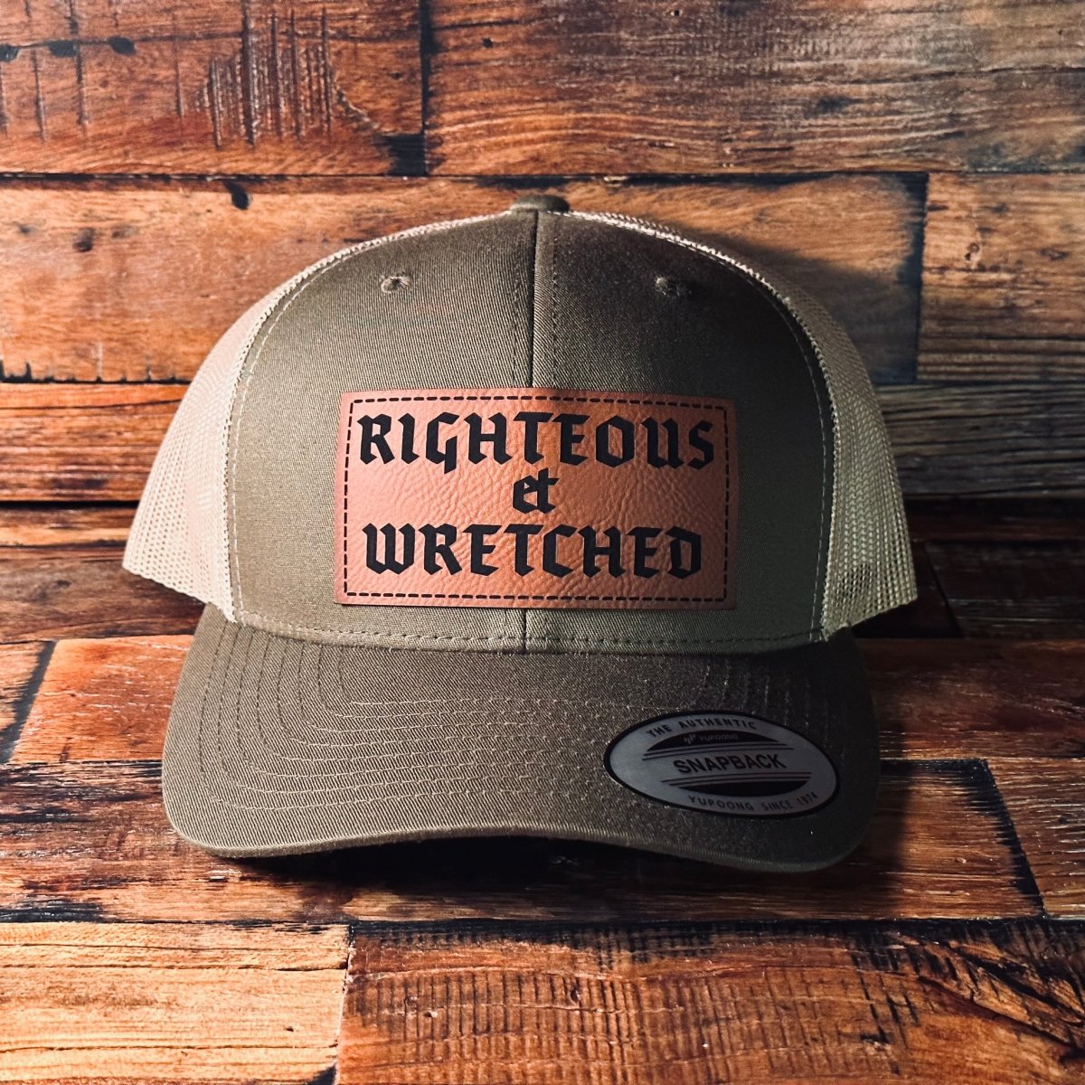 Hat - Righteous et Wretched - Patch Hat - The Reformed Sage - #reformed# - #reformed_gifts# - #christian_gifts#