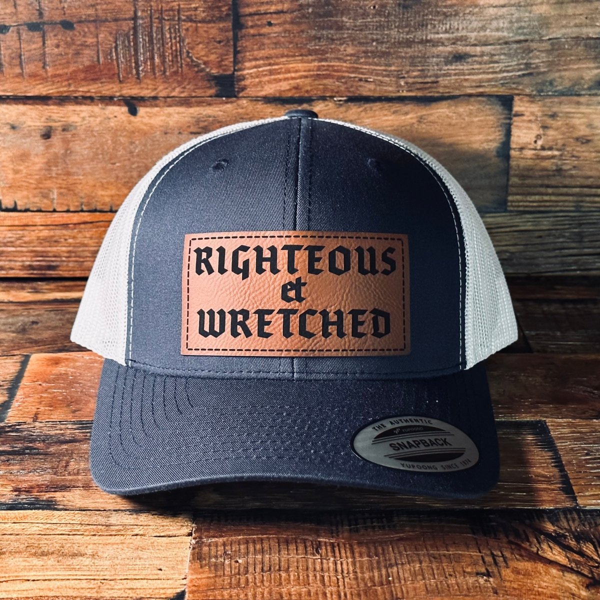 Hat - Righteous et Wretched - Patch Hat - The Reformed Sage - #reformed# - #reformed_gifts# - #christian_gifts#