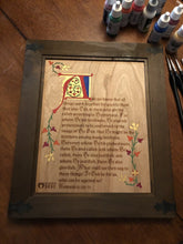 Load image into Gallery viewer, Illuminated Manuscript - Romans 8 - Illuminated Manuscript - The Reformed Sage - #reformed# - #reformed_gifts# - #christian_gifts#
