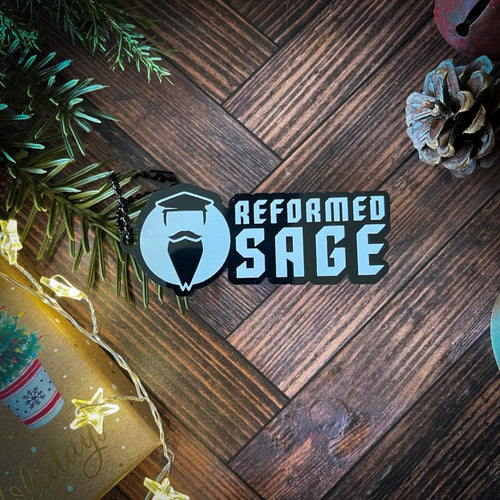 UVKeychain - Sage Logo - UV Keychain - The Reformed Sage - #reformed# - #reformed_gifts# - #christian_gifts#