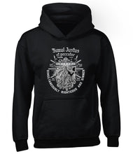 Load image into Gallery viewer, Hoodie - Simul Justus - Hoodie RETIRED - The Reformed Sage - #reformed# - #reformed_gifts# - #christian_gifts#
