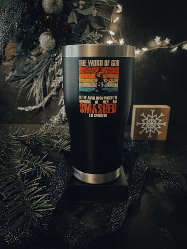 20oz tumbler color - Smashed - 20oz UV - The Reformed Sage - #reformed# - #reformed_gifts# - #christian_gifts#
