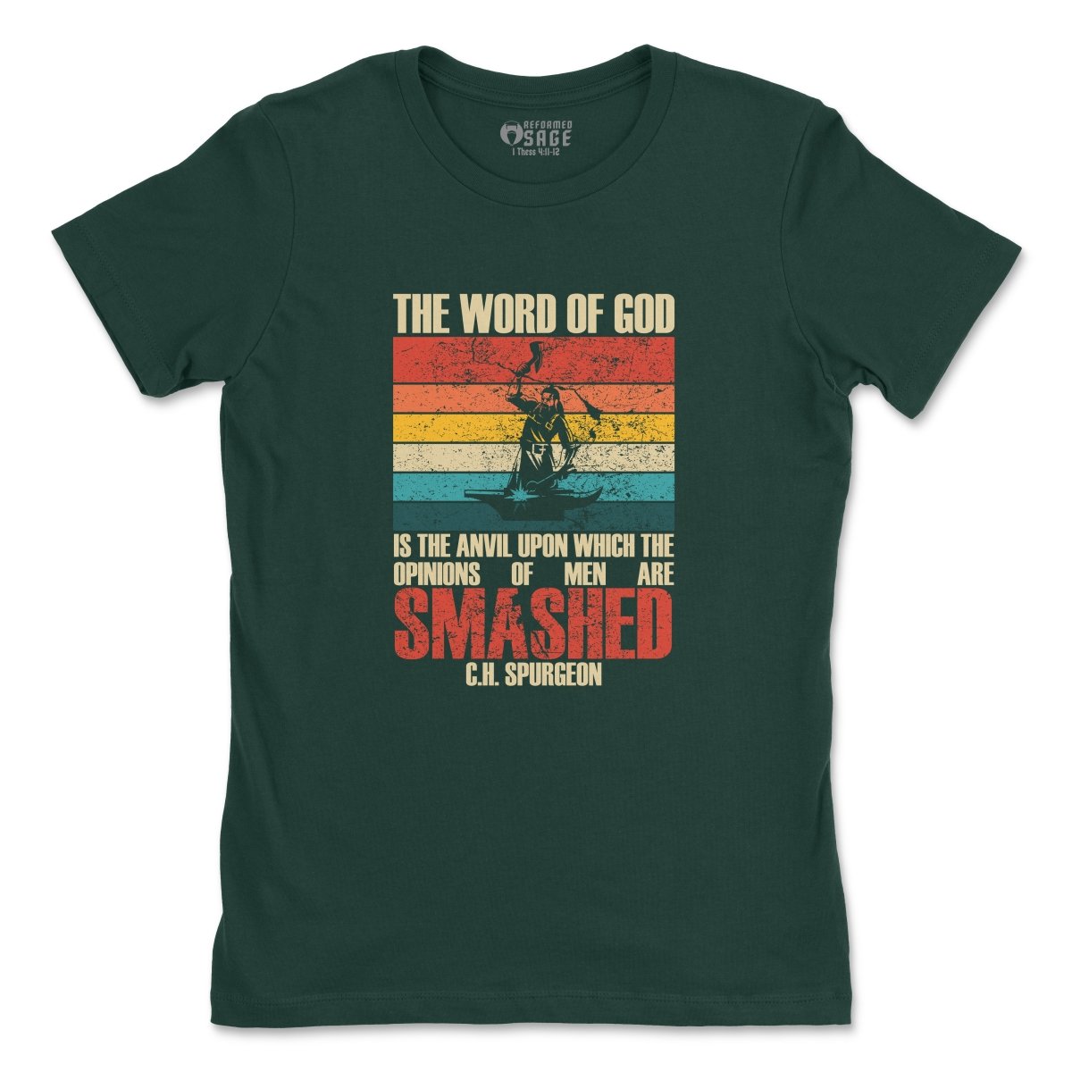 - Smashed - Womens Tee - The Reformed Sage - #reformed# - #reformed_gifts# - #christian_gifts#