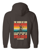 Load image into Gallery viewer, Zip up hoodie - Smashed - Zip Hoodie - The Reformed Sage - #reformed# - #reformed_gifts# - #christian_gifts#
