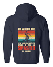 Load image into Gallery viewer, Zip up hoodie - Smashed - Zip Hoodie - The Reformed Sage - #reformed# - #reformed_gifts# - #christian_gifts#

