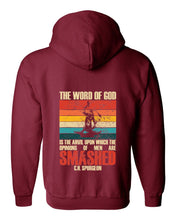 Load image into Gallery viewer, Zip up hoodie - Smashed - Zip Hoodie - The Reformed Sage - #reformed# - #reformed_gifts# - #christian_gifts#
