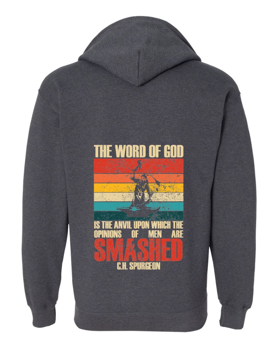 Zip up hoodie - Smashed - Zip Hoodie - The Reformed Sage - #reformed# - #reformed_gifts# - #christian_gifts#