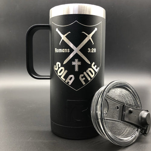 16oz tumbler - Sola Fide 16oz - The Reformed Sage - #reformed# - #reformed_gifts# - #christian_gifts#