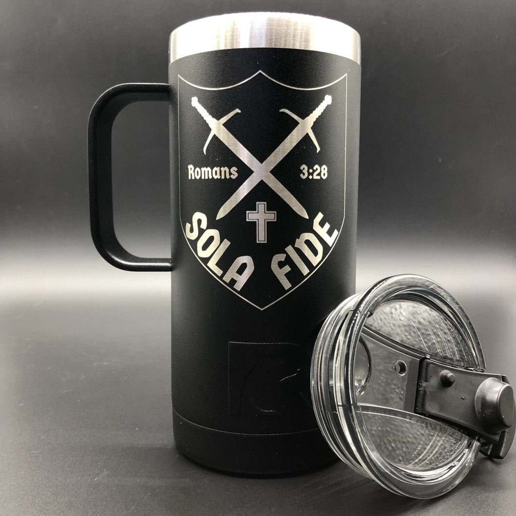 16oz tumbler - Sola Fide 16oz - The Reformed Sage - #reformed# - #reformed_gifts# - #christian_gifts#