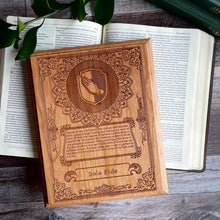 Load image into Gallery viewer, Engravedwood - Sola Fide - Engraved Wood Art - The Reformed Sage - #reformed# - #reformed_gifts# - #christian_gifts#
