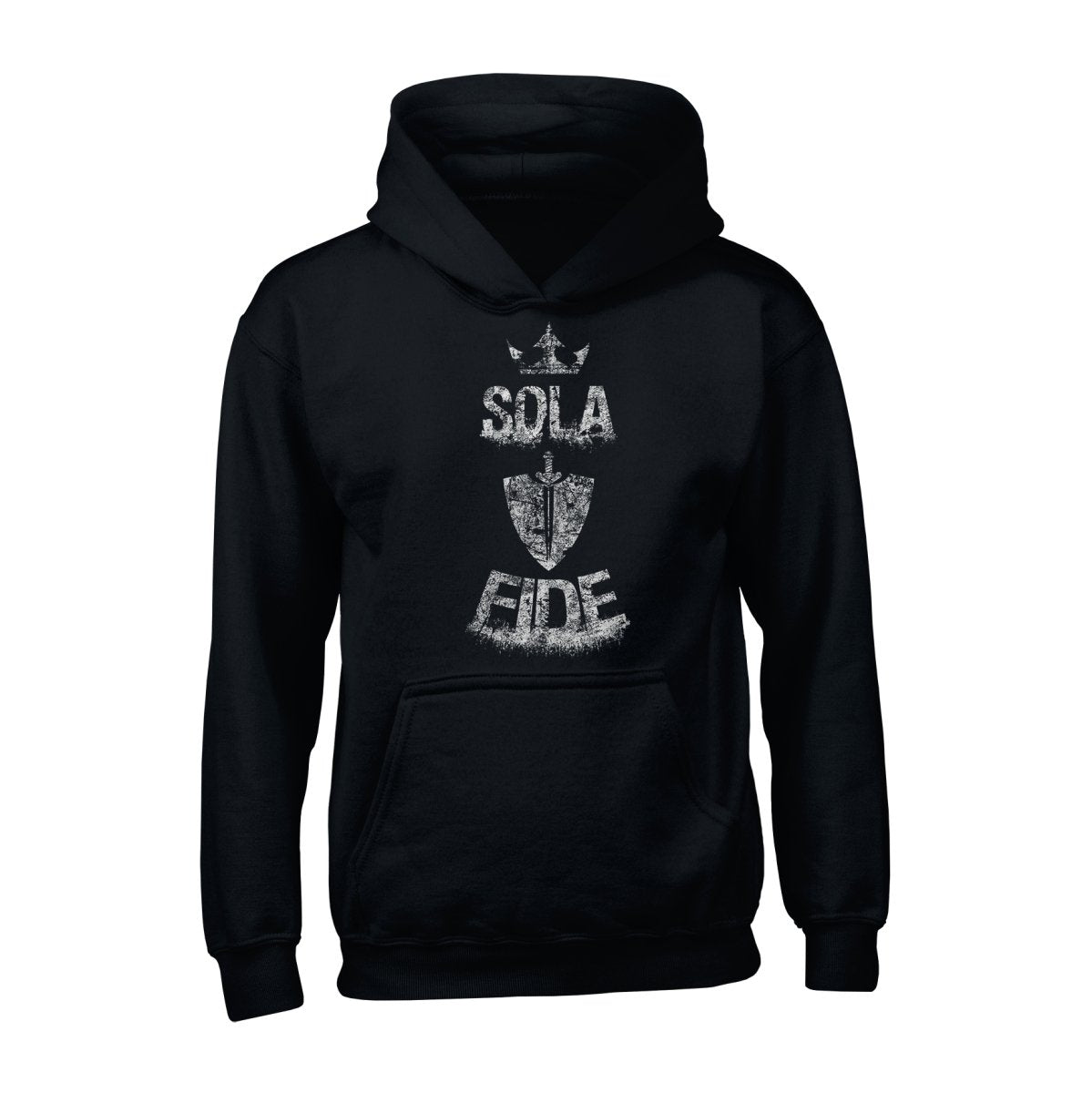 Hoodie - Sola Fide Grunge - Hoodie - The Reformed Sage - reformed - reformed_gifts - christian_gifts